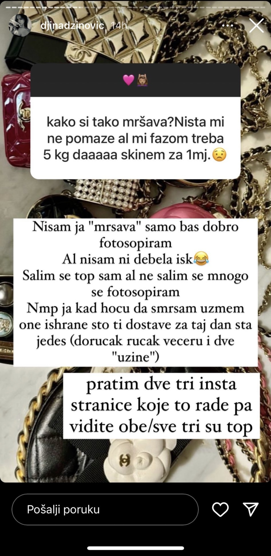 "MNOGO SE FOTOŠOPIRAM": Đina Džinović otkrila tajnu dobrog izgleda, pa šokirala sve (FOTO) 2 Screenshot 20231010 094042
