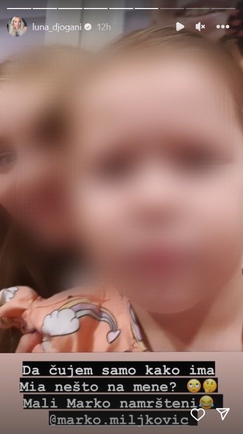 "MALI NAMRŠTENI MARKO": Luna Đogani uporedila supruga i stariju ćerkicu, pa nasmejala sve (FOTO) 2 luna đogani