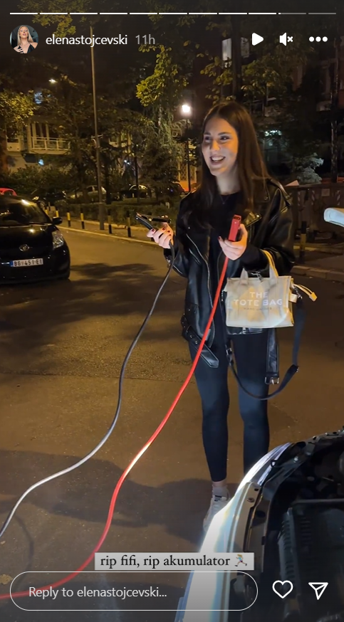 ''OVO SAMO MENI MOŽE DA SE DESI'': Elena Stojčevski doživela nezgodu sa automobilom, pa snimak podelila sa pratiocima (FOTO) 3 elenastt
