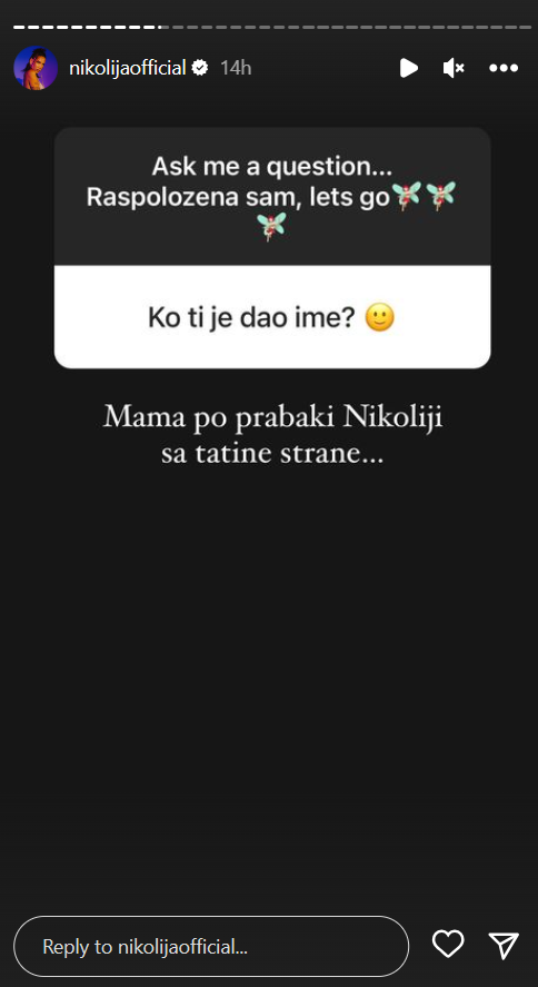OVAJ DETALJ JE MALO KO ZNAO: Nikolija otkrila kako je dobila IME, pa progovorila o tračevima koji je prate (FOTO) 3 Foto:Printscreen/Instagram:nikolijaofficial