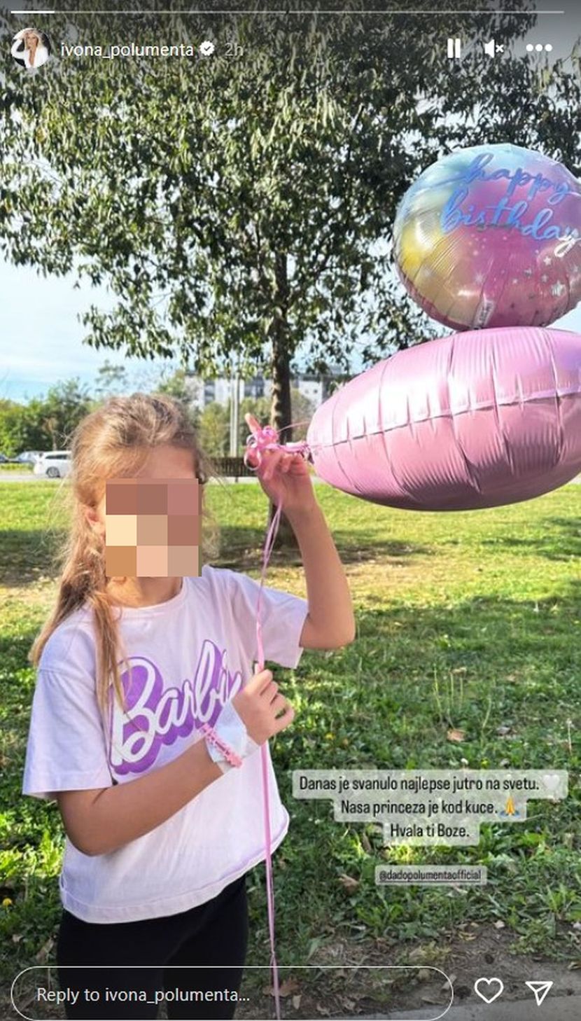 "NAŠA PRINCEZA JE KOD KUĆE": Ćerka Dada Polumente izašla iz bolnice nakon hitne operacije 2 DADO POLUMENTA ĆERKA
