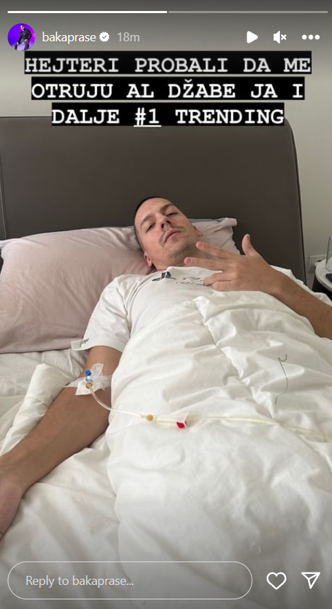 BAKA PRASE ZAVRŠIO NA INFUZIJI: Jutjuber podelio fotografiju iz kreveta, pa se obratio pratiocima! (FOTO) 3 Baka Prase