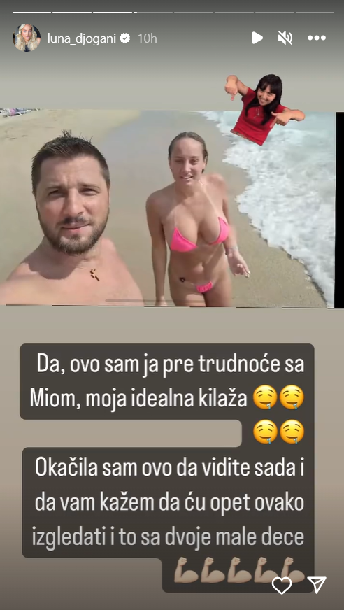 LUNA ĐOGANI IZGLEDA NIKAD BOLJE NAKON POROĐAJA: Fotografijom sa bazena pokazala svoju vitku liniju (FOTO) 3 Luna Đogani