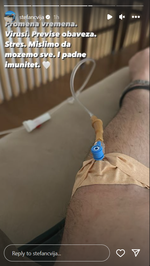 ZAVRŠIO NA INFUZIJI: Cvija otkazao nastup zbog zdravstvenih problema, objavom zabrinuo fanove (FOTO) 3 cvija
