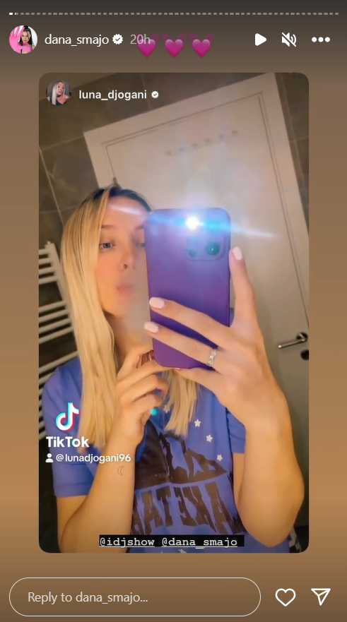 LUNA ĐOGANI PRUŽILA PODRŠKU UČESNICI IDJ SHOW-A: Influenserka se snimila uz njeno izvođenje pesme, takmičarka joj odmah odgovorila! (FOTO) 3 Luna Đogani