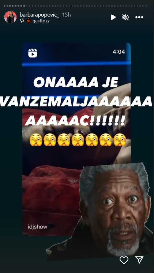 MREŽE BRUJE O NASTUPU BARBARE POPOVIĆ: Učesnica IDJShowa ukrala simpatije Marije Mikić, Gastoz poručio - "Ona je VANZEMALJAC!" (FOTO) 3 Foto:Printscreen/Instagram:gasttozz