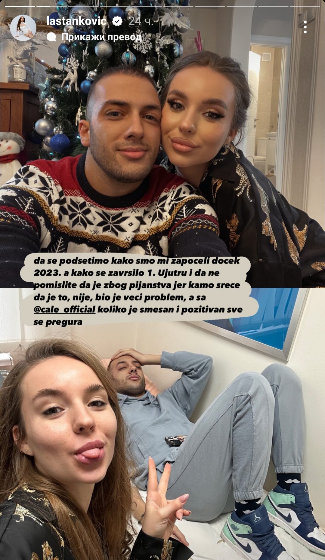 OVAKO JE SVE POČELO: Lea Stanković i Cale na dočeku 2023. završili u bolnici, influenserka otkrila detalje dramatične noći (FOTO) 2 1702889048421
