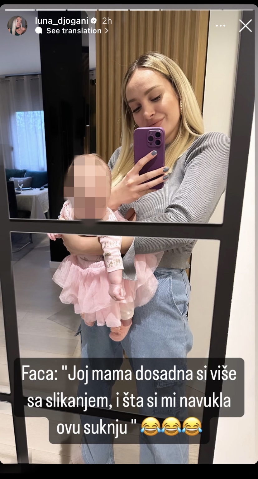 ''JOJ MAMA DOSADNA SI VIŠE'': Luna Đogani objavila fotografiju sa mlađom ćerkom, pa opisom nasmejala sve pratioce (FOTO) 2 43E70C7A 4718 4FB6 B0CF AA03A40D40F5