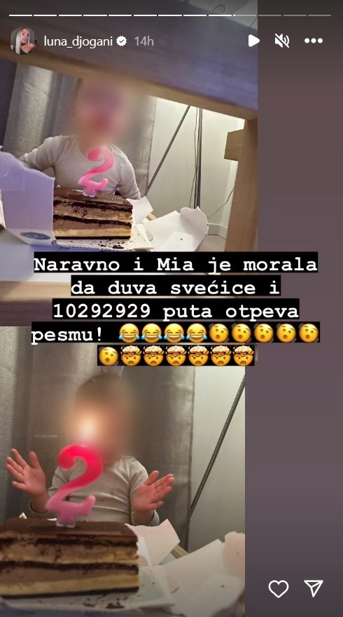 "HVALA TI ŠTO SI ME VERNO ČEKALA": Luna Đogani obeležila poseban datum, iznenađenju se priključila i malena Mia (FOTO) 3 luna đogani