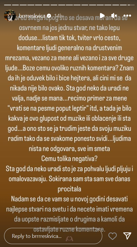 ''ŠOKIRANA SAM ŠTA SAM PROČITALA'': Breskvica na meti negativnih komentara, uputila javnu poruku svim hejterima! (FOTO) 2 breskvica