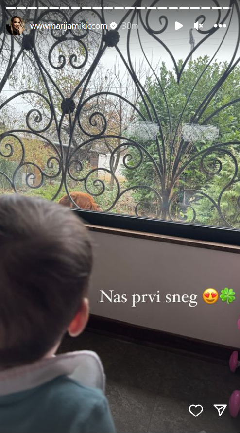 NAŠ PRVI SNEG: Marija Mikić podelila fotografiju sina, nežnim prizorom oduševila sve (FOTO) 2 mikic