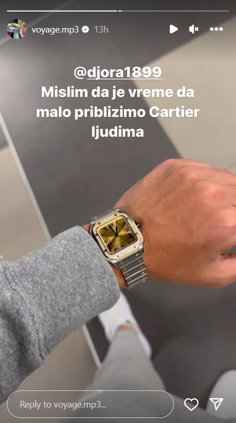 POČASTIO SE SKUPOCENIM KOMADOM: Vojaž se pohvalio satom luksuznog brenda za koji je izdvojio vrtoglavu cifru! (FOTO) 2 vojaz