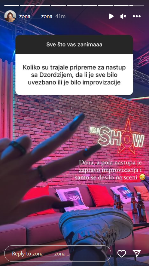 "SAMO SE DESILO NA SCENI": Zona iskreno o nastupu sa Džordžijem, priznala koliko je bilo improvizacije (FOTO) 2 zona