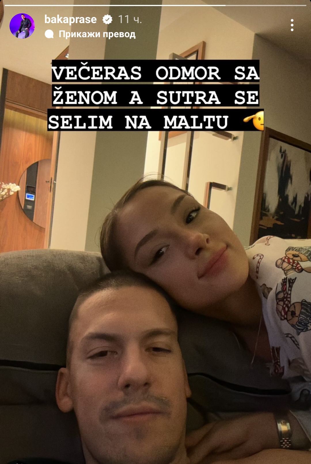 "SUTRA SE SELIM!" Baka Prase najavio odlazak u OVU evropsku zemlju, objavom na Instagramu zaintrigirao fanove - svi se pitaju samo jedno! 2 1705307804362