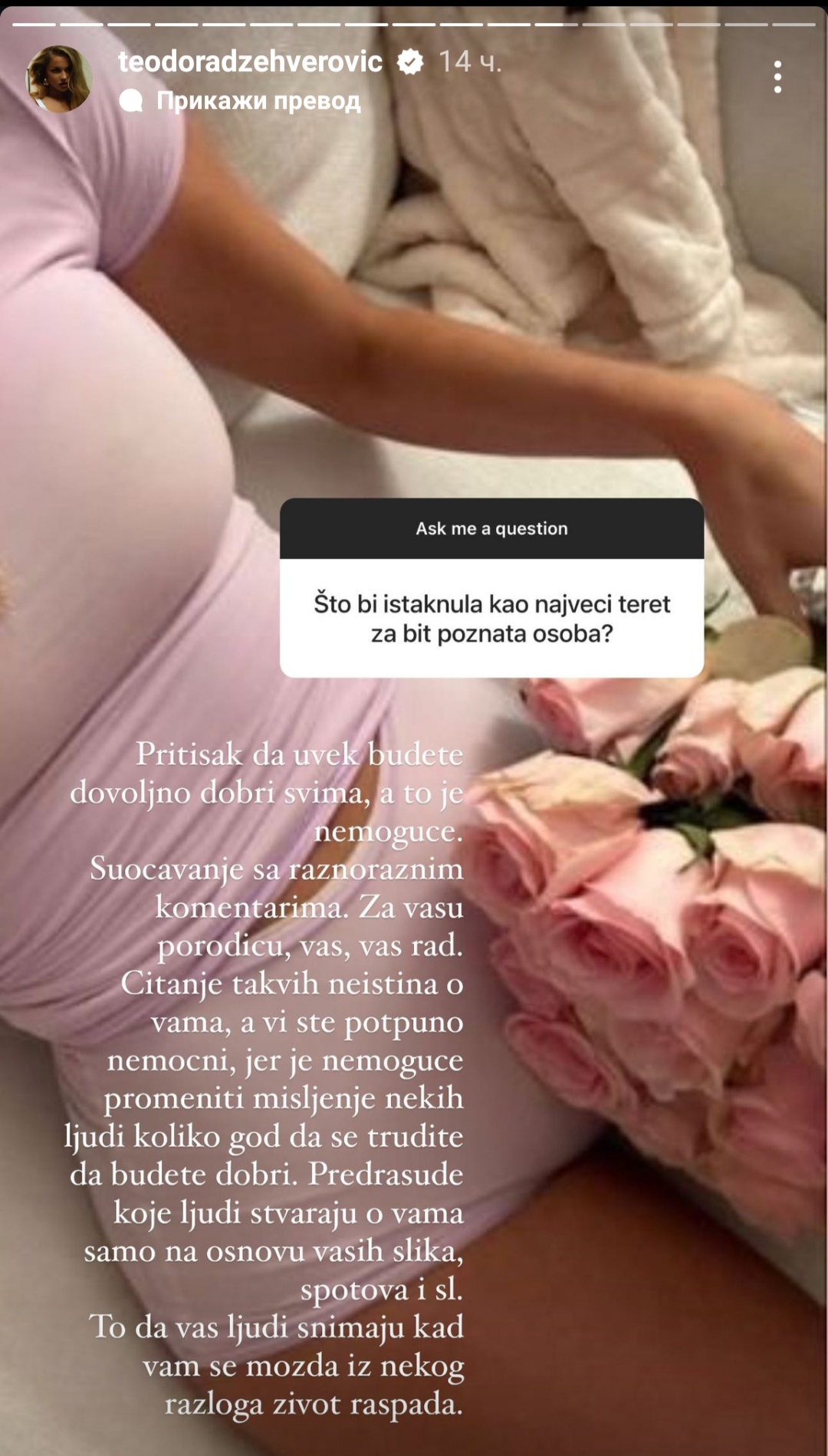 Teodora Džehverović fotografijom usijala društvene mreže, pa priznala: "Rane me još bole" 3 1706605347597