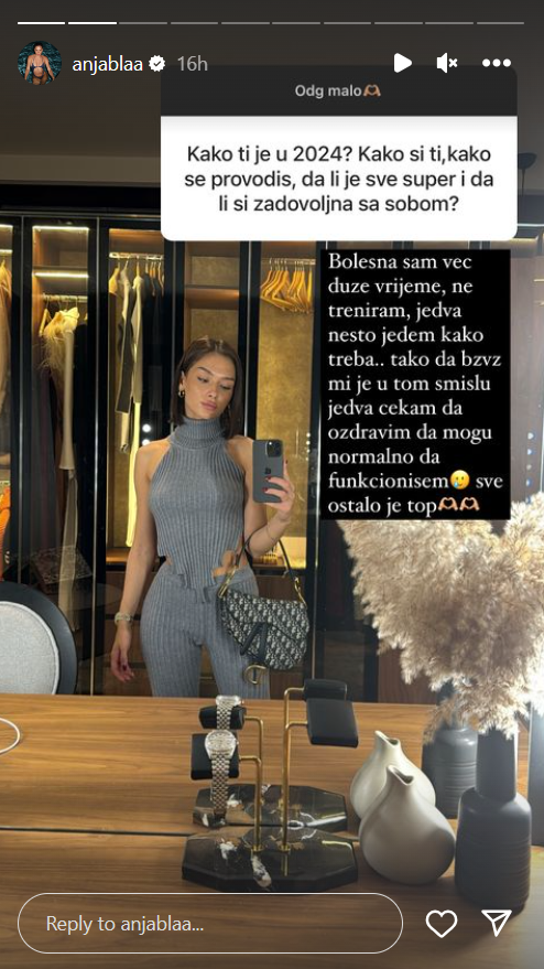 "BOLESNA SAM VEĆ DUŽE VREME": Anja Bla otkrila sve o lošem početku godine, pa se požalila na fizički izgled! (FOTO) 2 anja bla