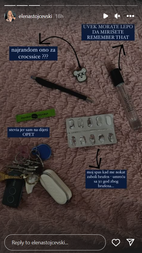 Šta se nalazi u torbi jedne influenserke? Popularna tiktokerka otkrila male tajne devojaka (FOTO) 5 elena stojčevski
