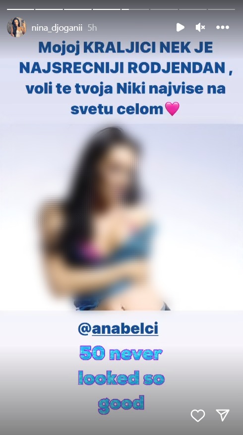 "Ne znam koliko mi majka ima godina": Nina Đogani nasmejala sve objavom, pa uputila javno izvinjenje Anabeli (FOTO) 2 nina đogani