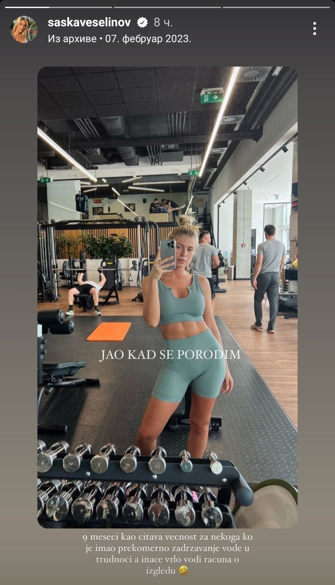 Saška Veselinov zapalila Instagram svojim starim fotkama: Influenserka se prisetila početka trudnoće, pa pokazala šta joj je najviše smetalo 2 1707467618165