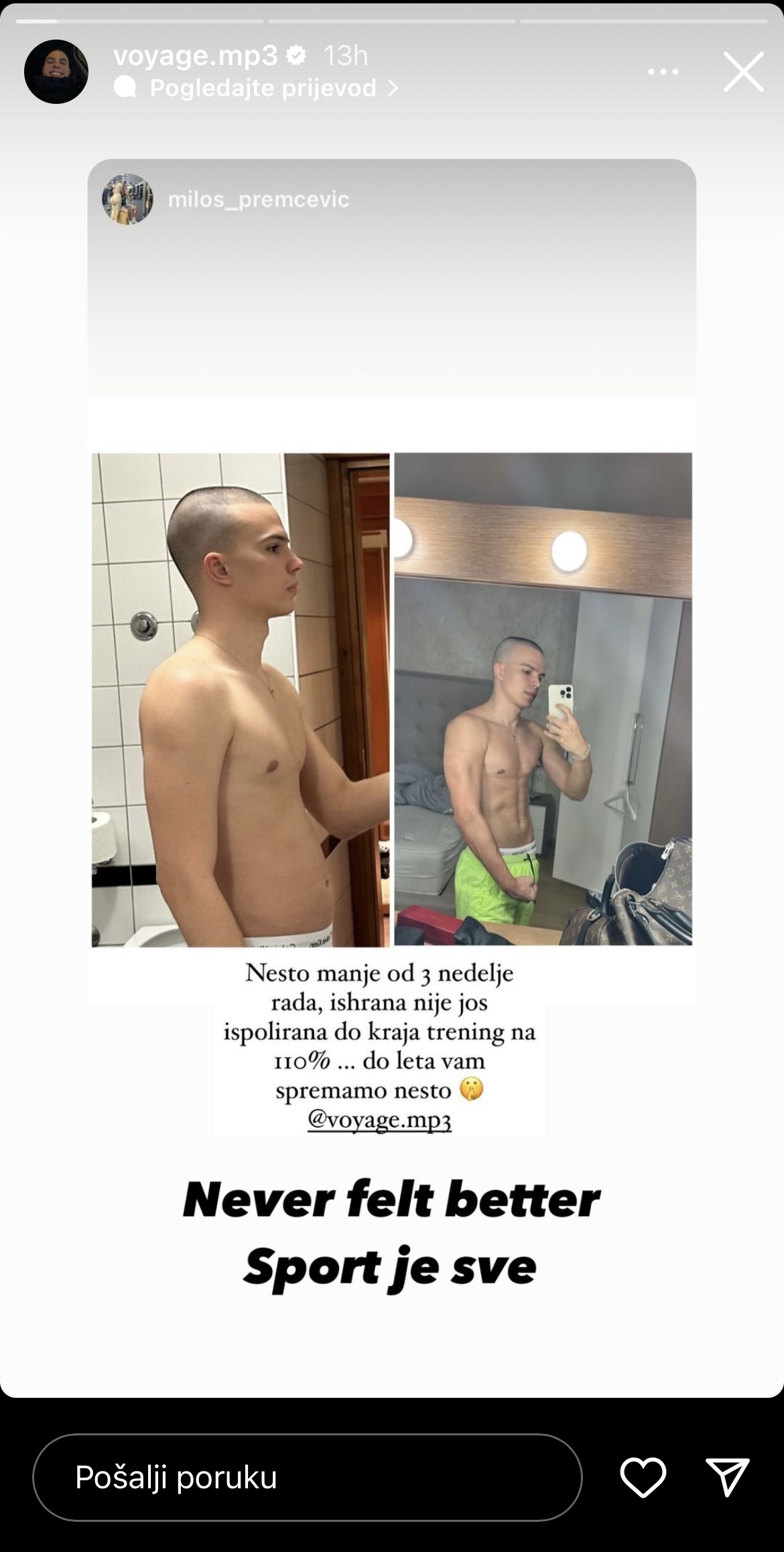 Oduševio izgledom: Voyage pokazao rezultate napornih treninga, pa izazvao burne reakcije fanova (FOTO) 2 voyage