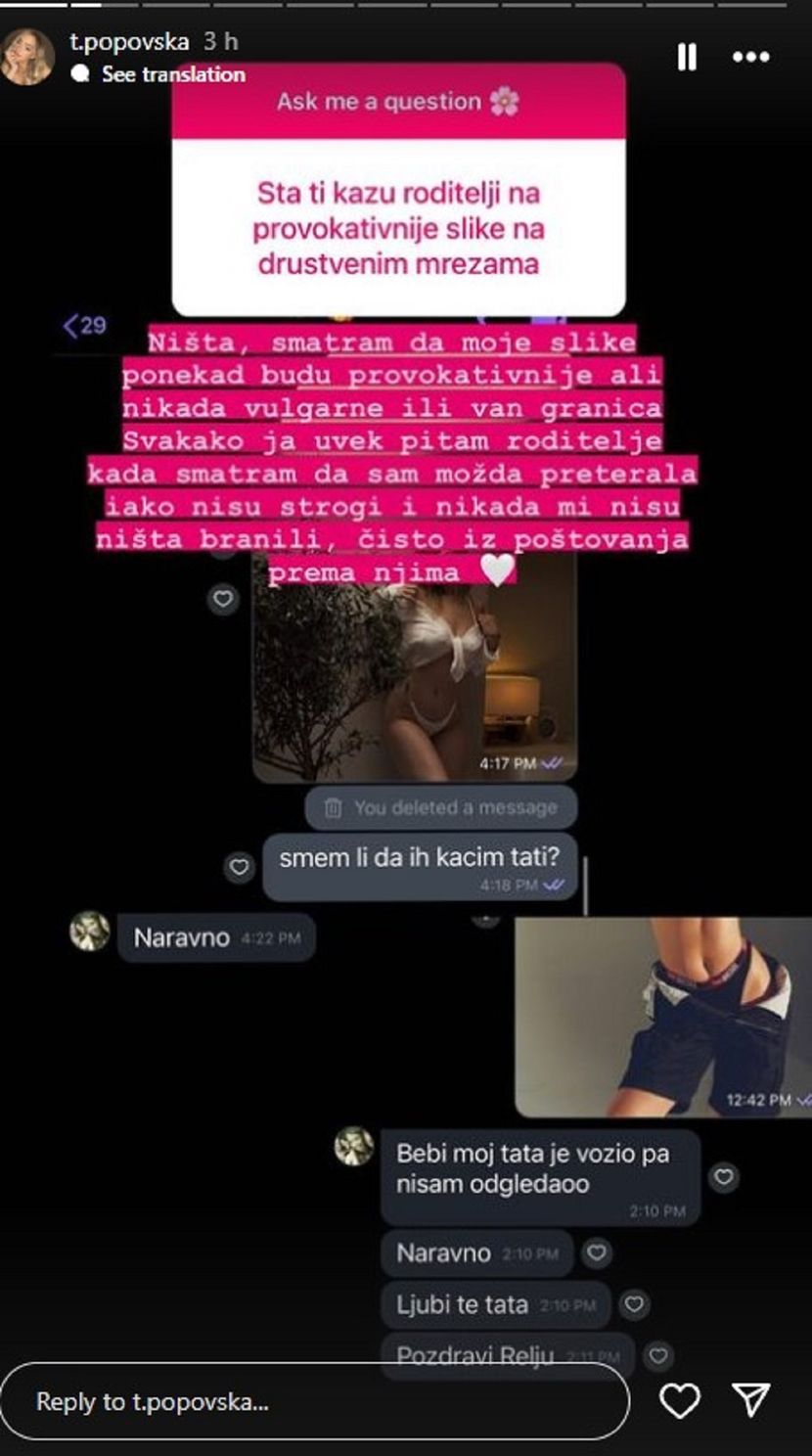 Teodora Popovska progovorila o svojim provokativnim fotografijama, pa otkrila šta njeni roditelji misle o tome (FOTO) 2 tp