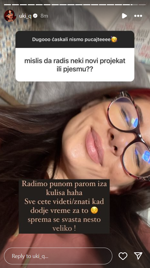 ''Sprema se svašta nešto veliko'': Uki Q najavila nove projekte pa zagolicala maštu pratiocima (FOTO) 2 ukiqqqqq