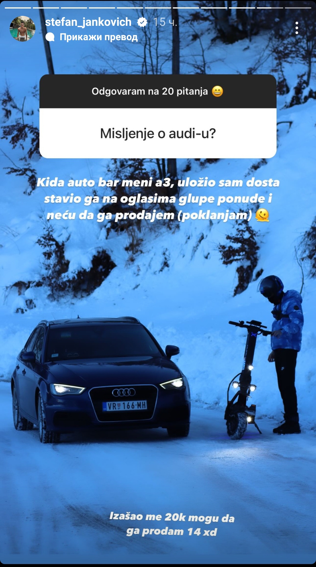 Janko se počastio novim skupocenim automobilom: Influenser pokazao detalj svoje nove mašine, komentari samo pljušte! (FOTO) 3 1709292009250