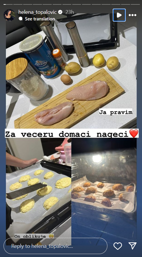 Porodična idila: Helena Topalović pokazala kakva je domaćica, pa otkrila ko joj je glavni pomoćnik u kuhinji 2 Screenshot 2024 03 27 093812