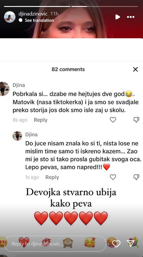 ''Do juče nisam znala ko si ti'': Pevačica na meti napada na internetu zbog Đine Džinović, influenserka joj javno odgovorila (FOTO) 2 djina