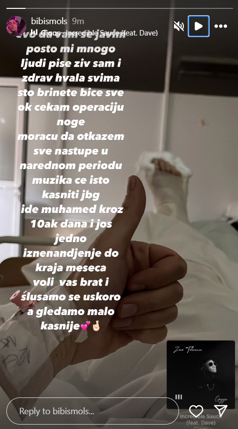 Ništa ga neće zaustaviti: Biba otkrio kako provodi vreme nakon operacije i teške povrede, pa oduševio fanove (FOTO) 2 Screenshot 2024 04 09 134622