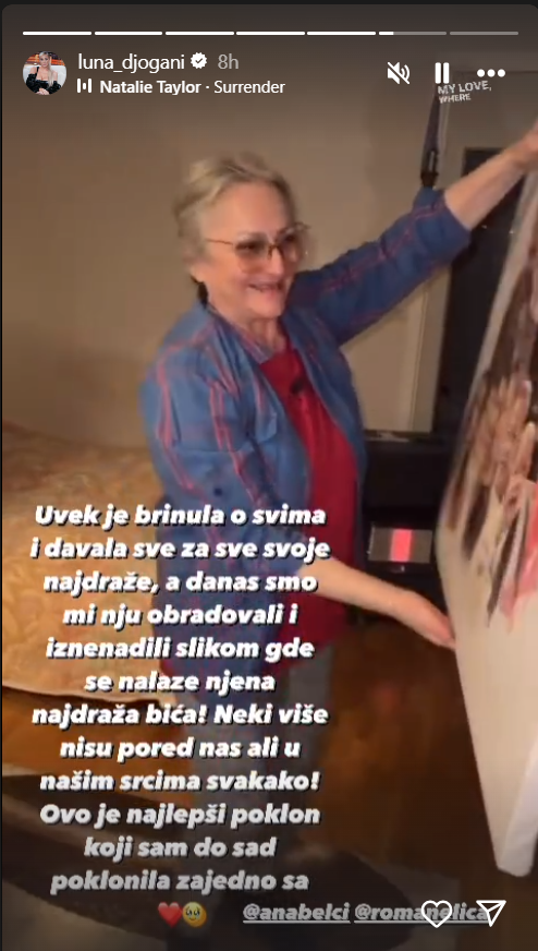 Nikada emotivnija slika u porodici Lune Đogani: "Za sve naše duše koje su gore i čuvaju nas..." (FOTO) 3 Screenshot 2024 04 10 0903231