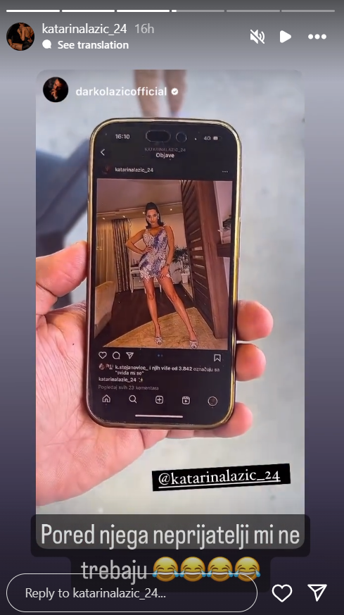 ''Pored njega neprijatelji mi ne trebaju!'' Darko Lazić pokazao kako njegova supruga izgleda u kućnom izdanju, ona mu javno odgovorila! (FOTO) 2 dl