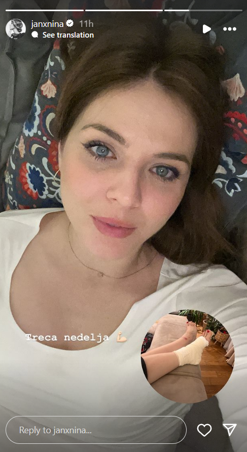 Nina Janković pokazala kako izgleda tri nedelje nakon nezgode: Glumica i dalje u zavojima, ali ne skida osmeh sa lica! (FOTO) 2