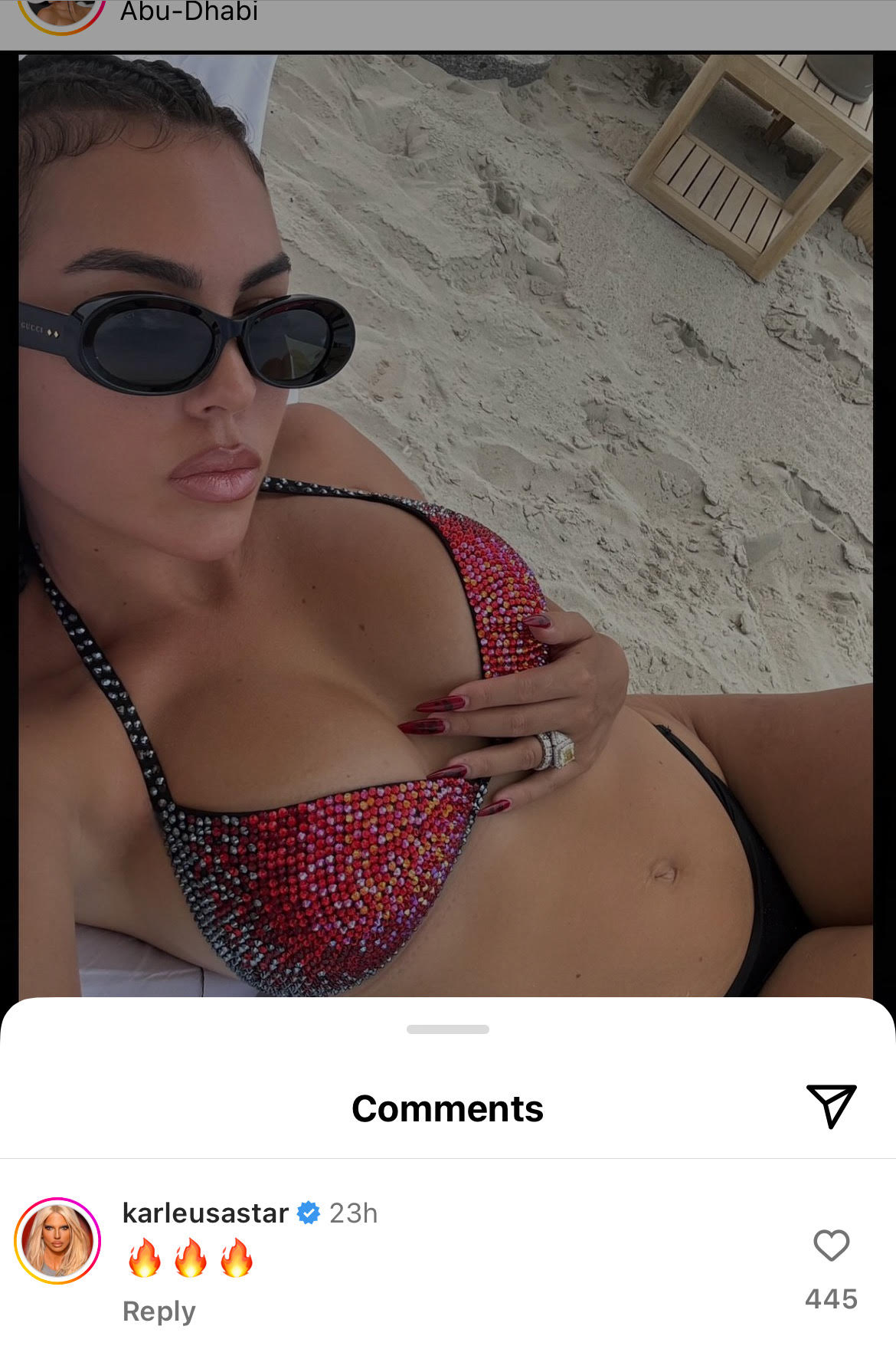 Ronaldova žena vrelom fotkom zapalila Instagram, na prizor nije ostala imuna ni Karleuša: Georgina pozirala u kupaćem, naša pevačica joj uputla javnu poruku (FOTO) 2 unnamed 4