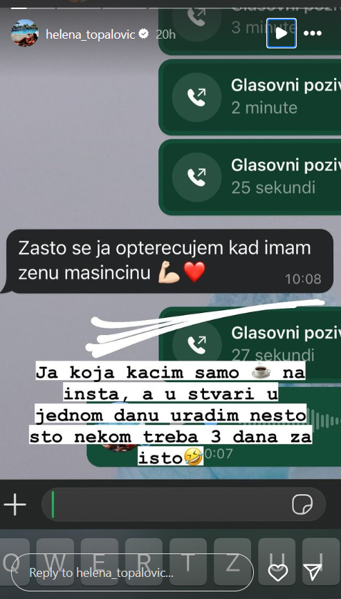 "Zašto se ja opterećujem..." Helena Topalović objavila privatnu prepisku sa mužem, pa otkrila da nije sve kao što izgleda (FOTO) 3 Screenshot 2024 04 30 093022