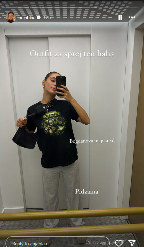 Pidžama, prljave papuče i muška majica: Anja Bla u izdanju u kakvom je nikada do sada nismo videli (FOTO) 2 bla