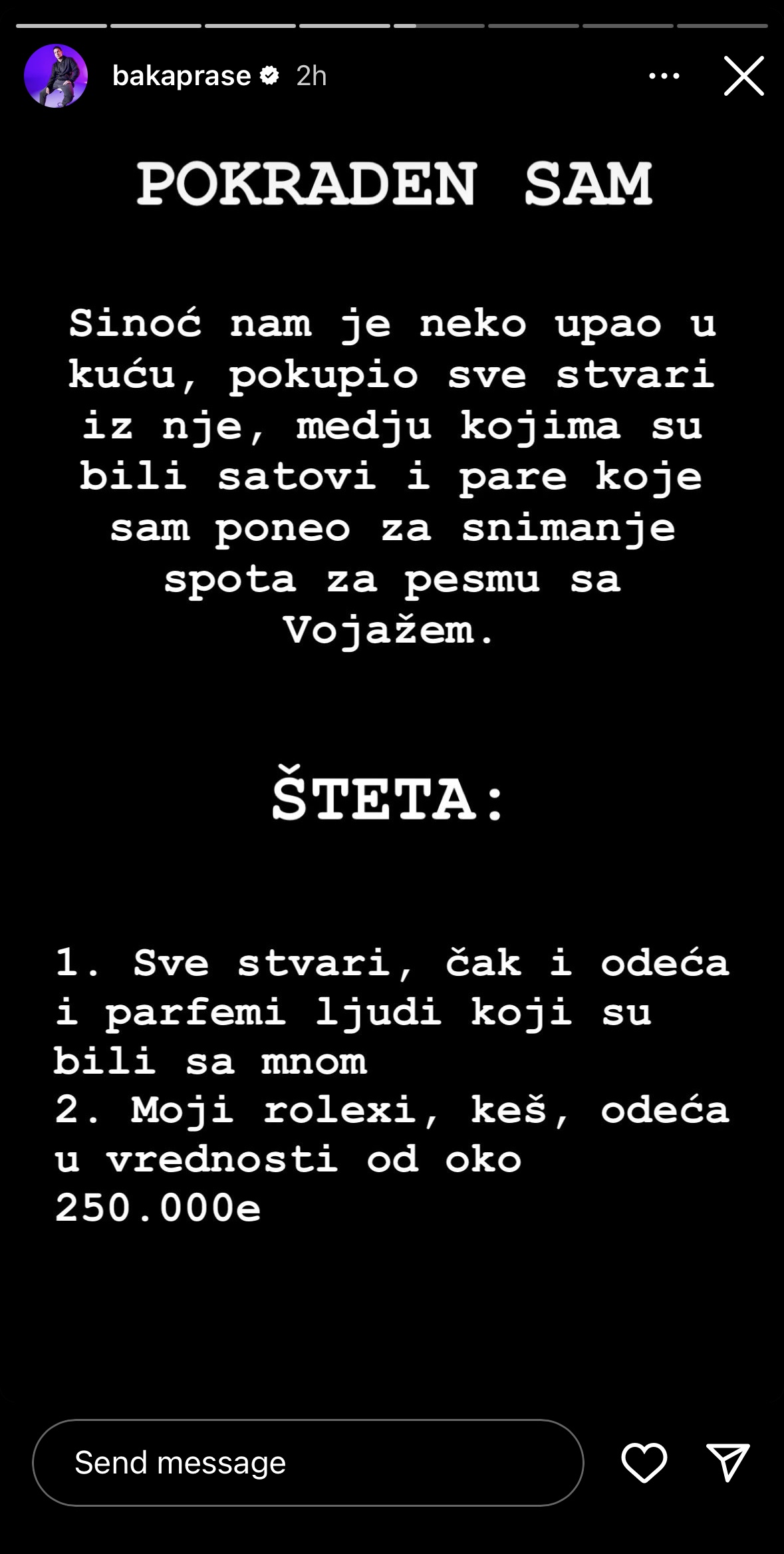 "Ne možete da ukradete koliko ja mogu da zaradim": Baka Prase se oglasio nakon pljačke, pa ponudio vrtoglavu cifru za informacije o počiniocu (FOTO) 2 IMG 8878