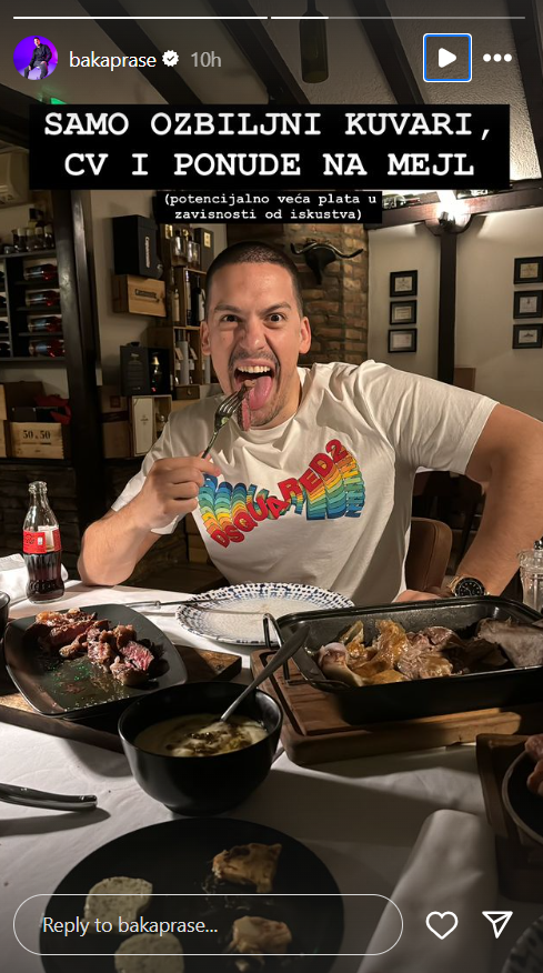 Baka Prase nudi posao! Popularni jutjuber objavio oglas na društvenim mrežama, a evo koliku PLATU je ponudio (FOTO) 3 Screenshot 2024 07 25 091057