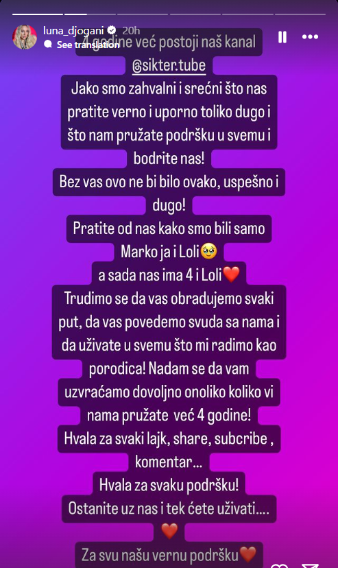 "Hvala vam što nas i dalje trpite" Luna i Marko Miljković podelili lepe vesti - par nikada srećniji, a čestitke dolaze sa svih strana 3 lunadj