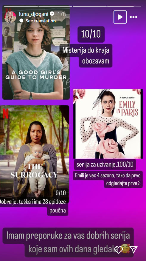 Luna Đogani otkrila koje 3 Netflixove serije su je oduševile: Ova hit ostvarenja NE SMETE da propustite 2 Screenshot 2024 08 21 094649
