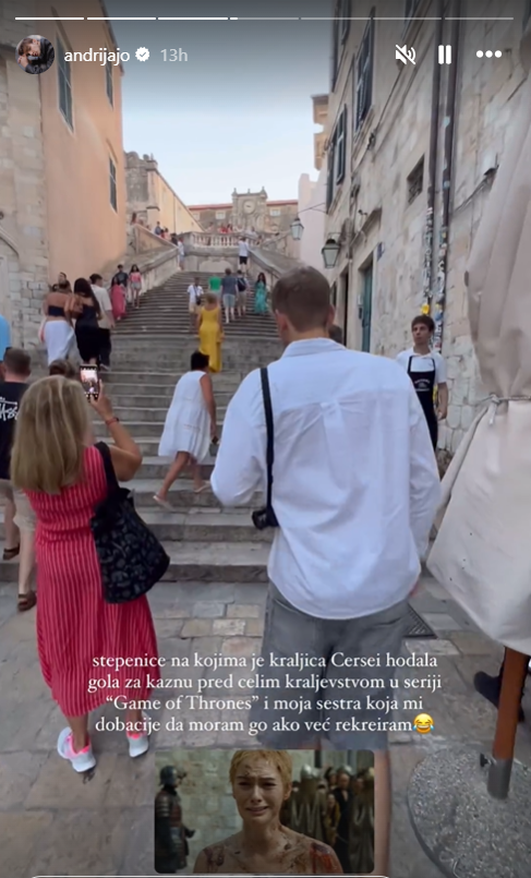 "Stepenice na kojima je kraljica Cersei hodala gola": Andrija Jo posetio poznatu lokaciju, pa otkrio TAJNE koje se kriju iz popularne turističke atrakcije 2 dubrovnik