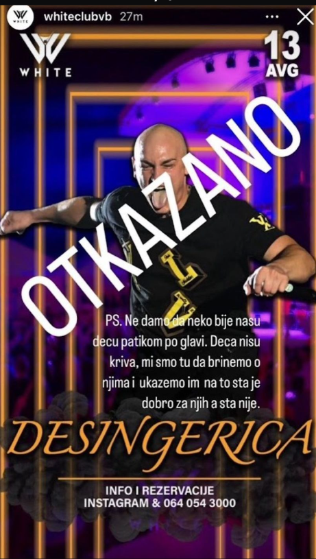 "Ta objava je glupost, lažna priča": Desingerica otkrio istinu o otkazivanju nastupa, pa izneo prave razloge 2 hjnzmu