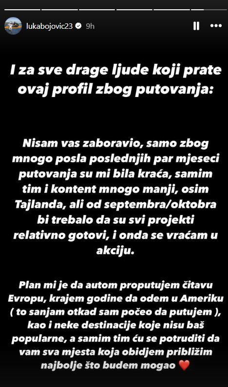 Namerava da obiđe Evropu automobilom, a onda i da ostvari svoj SAN: Naš popularni jutjuber se obratio fanovima, pa otkrio velike planove za budućnost 3