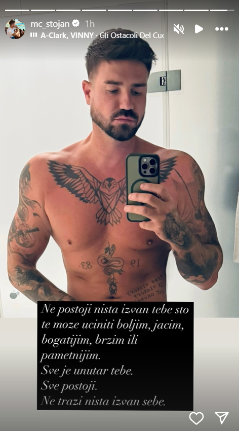 ''Sve je unutar tebe'': MC Stojan doneo važnu životnu odluku i napravio veliku transformaciju, a sada uputio snažnu poruku koju svi treba da upamte (FOTO) 2 Snimak ekrana 2024 09 10 100639