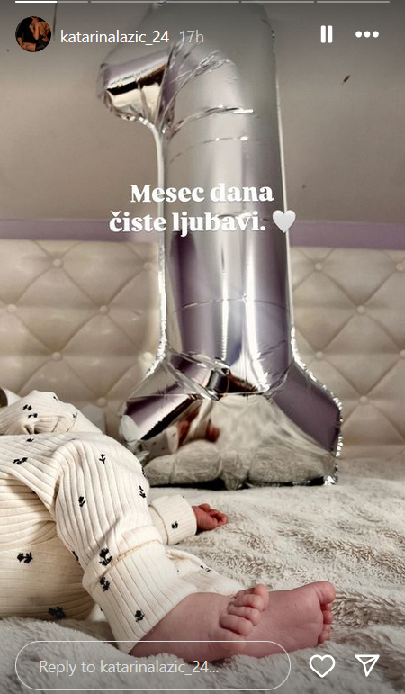 "Mesec dana čiste ljubavi": Katarina Lazić novom fotografijom ćerke Srne raznežila mnoge, a za to je imala poseban povod (FOTO) 2 Screenshot 2024 11 07 084235