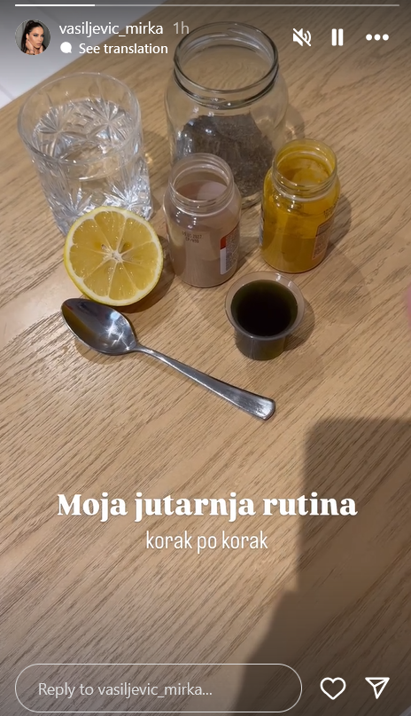 Mirka Vasiljević otkrila svoju jutarnju rutinu, pa podelila jednostavan recept za napitak koji čini ČUDA za organizam 2 Snimak ekrana 2024 12 12 121532