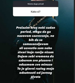 "Prolazim kroz čudan period, ne bih da se samosažaljevam, ali...": Vojaž progovorio o povlačenju iz javnog života, pa iskrenim priznanjem iznenadio sve 2 Screenshot 2025 01 27 105534