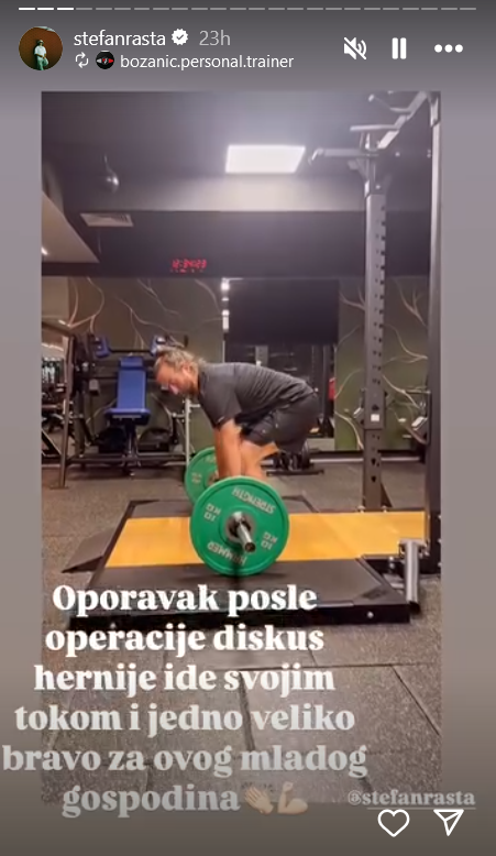 "Oporavak nakon operacije": Rasta pokazao kako se vraća u formu nakon teškog zahvata (FOTO) 3 Screenshot 2025 02 06 141429