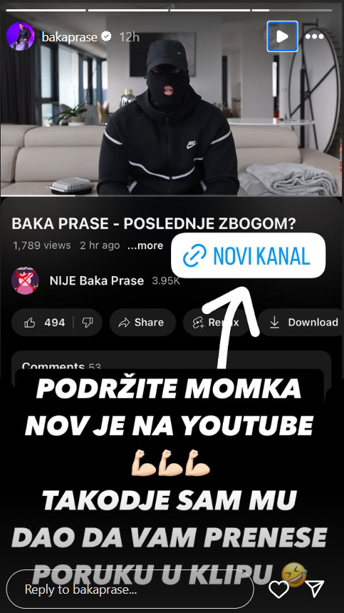 Baka Prase se vratio na Jutjub! Oglasio se jutjuber, pa otkrio sve o skandalu, kraju karijere i daljim planovima (VIDEO) 3 Screenshot 2025 02 25 103429