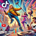 KVIZ Koliko dobro poznaješ viralne trendove sa interneta? 🌍🔥 2 DALL·E 2025 03 11 15.22.36 A vibrant digital illustration showcasing various viral internet trends from 2024. The image should feature 1. A TikTok influencer performing a danc